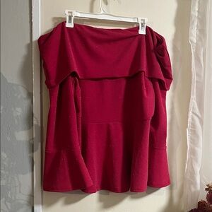 Elegant Hot Pink Off-Shoulder Top